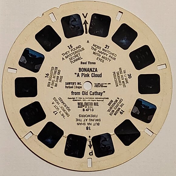 VINTAGE BONANZA View Master Reels 1964 Lot of 3 Reels WESTERN - Picture 4 of 5